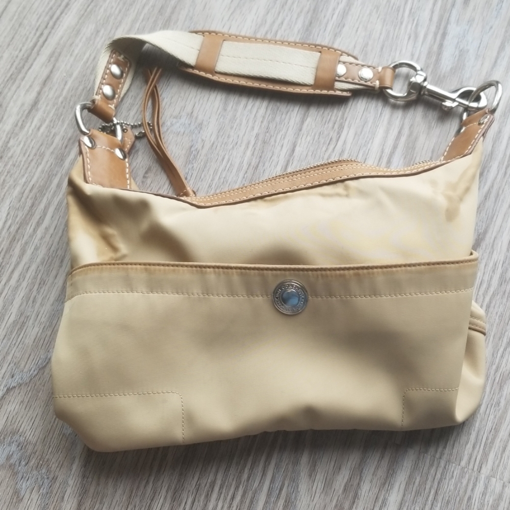 Coach Tan Canvas Bag